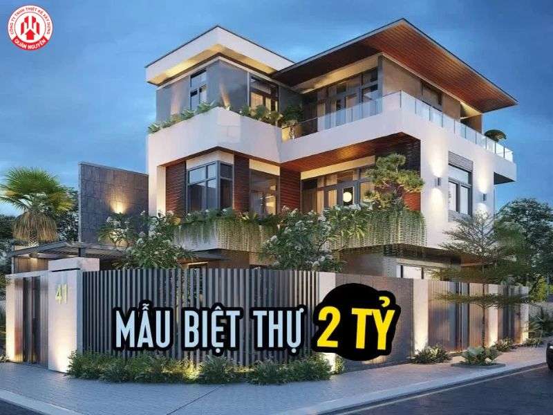 Mẫu biệt thự 2 tỷ